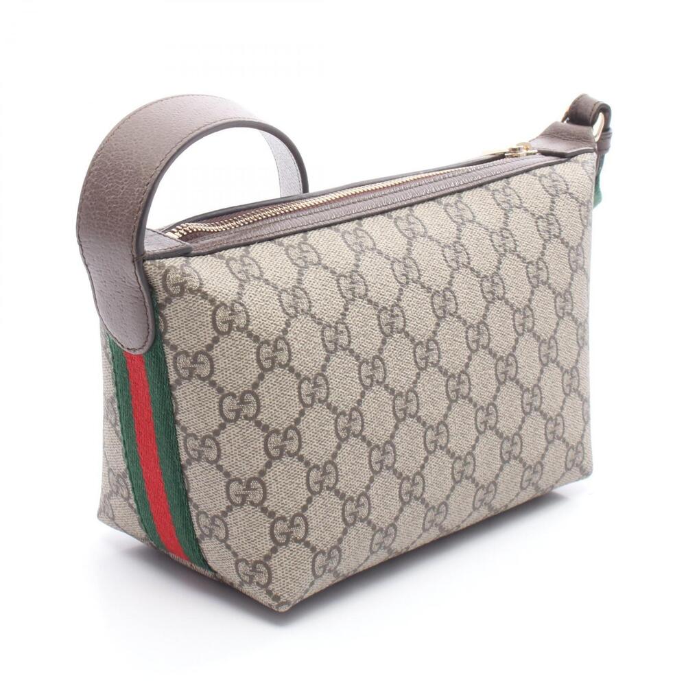 Gucci Brown GG Canvas Beige Bag Supreme Multicolor Leather Shoulder Ophidia